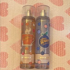 Bath & Body Works Pumpkin Latte and Blueberry Sugar Pancakes Body Mist Set